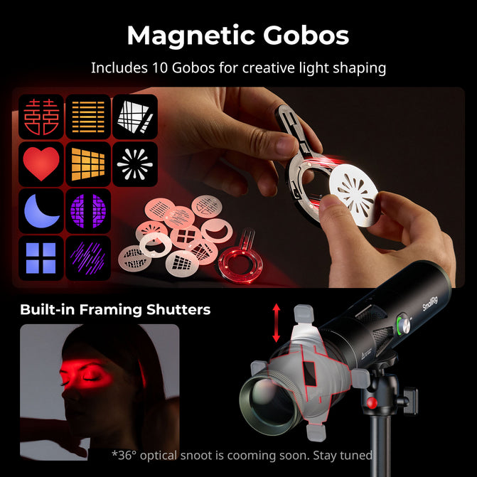 SmallRig RF 20C lampă LED focusabilă, 20W, RGB, 5600K
