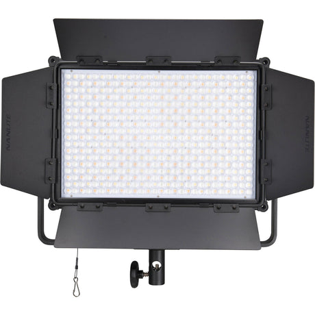 NanLite MixPanel 60 LED light panel with bright white LED array and barn doors