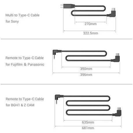 Remote Type-C trigger cable with coiled loop and connector ends