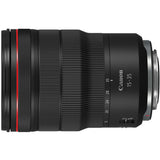 15-35mm f/2.8 zoom lens side profile with grip texture and AF/MF label