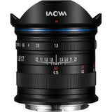 Black 17mm f/1.8 camera lens with aperture and distance markings on the barrel