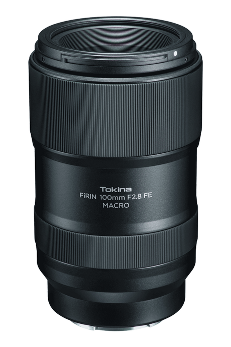 100mm f/2.8 macro lens with front element and ridged focus ring