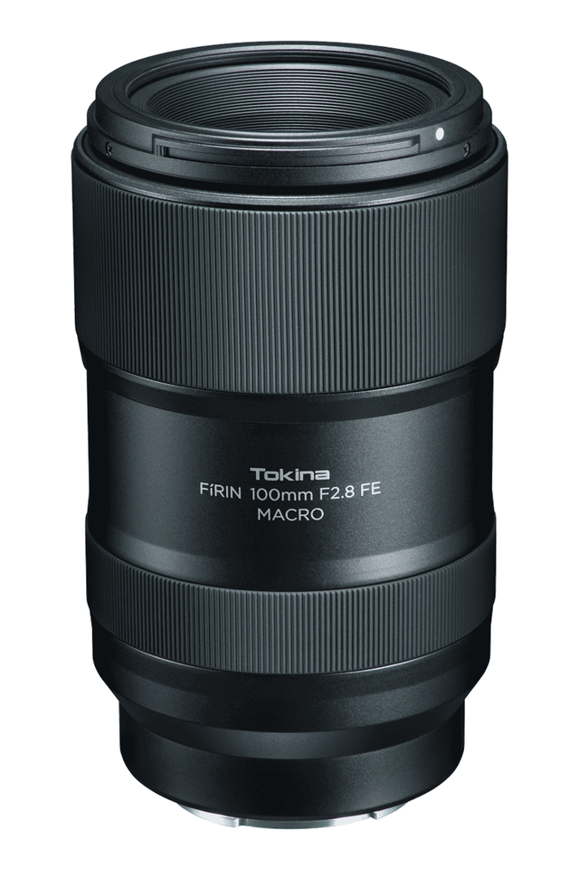 100mm f/2.8 macro lens with front element and ridged focus ring