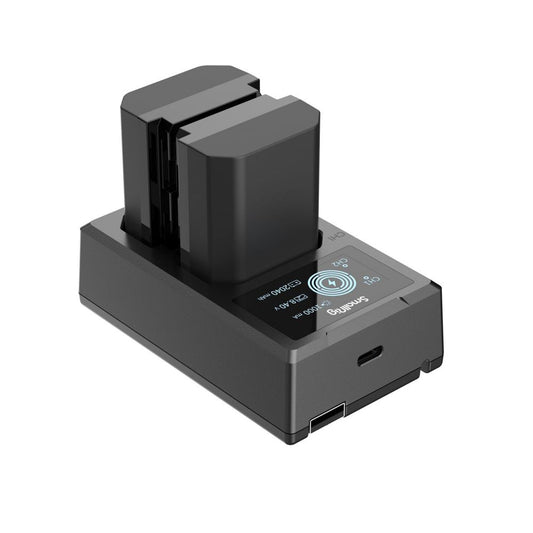 SmallRig 3824B kit 2 acumulatori NP-FZ100 + încărcător dublu USB-C
