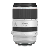 RF 70-200mm F2.8 lens straight-on view with zoom scale and grip