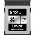 CFexpress Type B card, 512GB, silver label, 1750 MB/s read