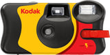 FunSaver 39 disposable camera front with lens, viewfinder, and flash