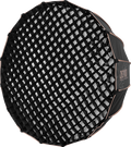 Parabolic softbox 90cm with black exterior and silver interior grid pattern