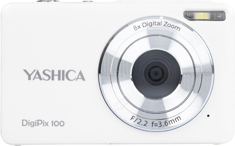 Yashica DigiPix 100 aparat foto compact digital, zoom digital 16x, alb