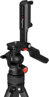 SmallRig 5473 pan-tilt video tripod head with side handle, black with red buttons