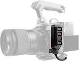 Cablu D-TAP 1-4 conectat pe rigul camerei, cu bloc de ieșiri cu 4 porturi