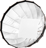 Parabolic softbox 90cm with white diffuser panel and silver inner reflector