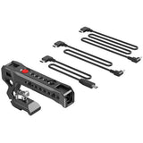 NATO top handle with remote record start/stop button and included mounting bars