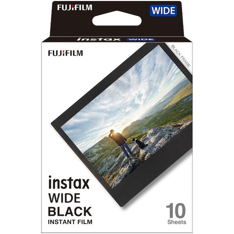 Film Instant Fujifilm Instax Wide, Black Frame, Color, 10buc - View 1