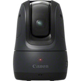Black camera dock front view with centered lens and top-mounted enclosure