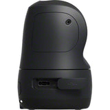 Black camera dock rear ports area with visible connector opening and cover