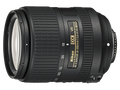 Obiectiv Nikon negru 18–300 mm, AF-S DX, VR, inel zoom și gradații