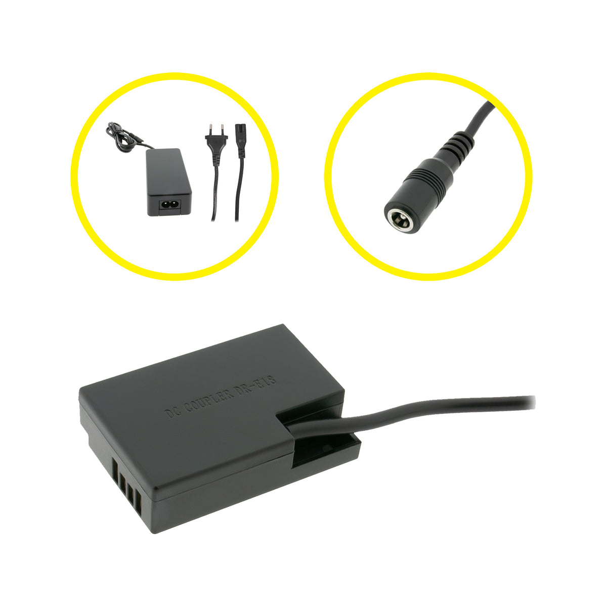 Patona baterie dummy Canon LP-E17, cuplor DC cu alimentare