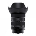 Black 24-70mm F2.8 DG DN II lens with focus ring and distance markings, front view