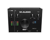 USB 2x2 audio interface AIR 192|4 with input knobs, level meters, and power controls