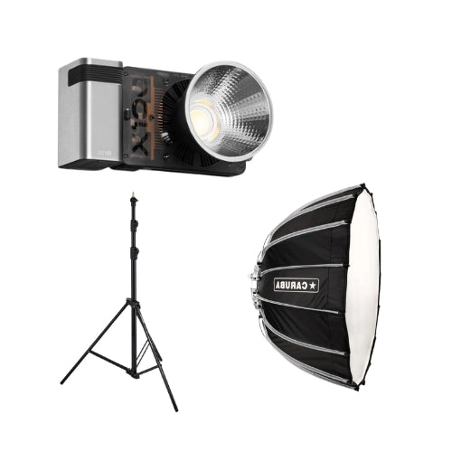 Kit Lumina continua portabilia: Molus X100PRO + stativ si difuzie