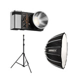 Kit Lumina continua portabilia: Molus X100PRO + stativ si difuzie