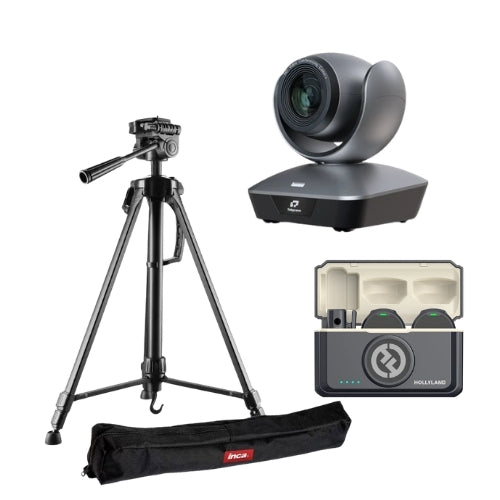 Kit lectori: Telycam Meet+ inca trepied si lavaliera Hollyland