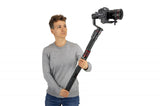 Ansamblu gimbal cu cameră și bară extensibilă din carbon, inele roșii
