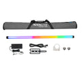 LED tube light kit with soft case, rainbow tube, and accessory set