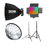 Kit lumini Gaming: Molus X100 PRO + difuzie, stative si lumina de fundal