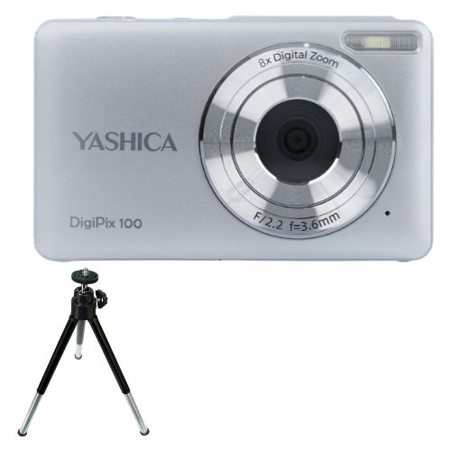 Yashica DigiPix 100 aparat foto compact digital, zoom digital 16x, argintiu