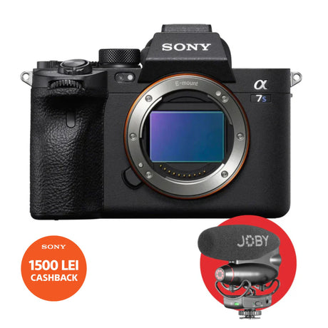 Aparat foto mirrorless Sony, carcasă neagră, montură E și α7S III