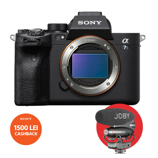 Aparat foto mirrorless Sony, carcasă neagră, montură E și α7S III