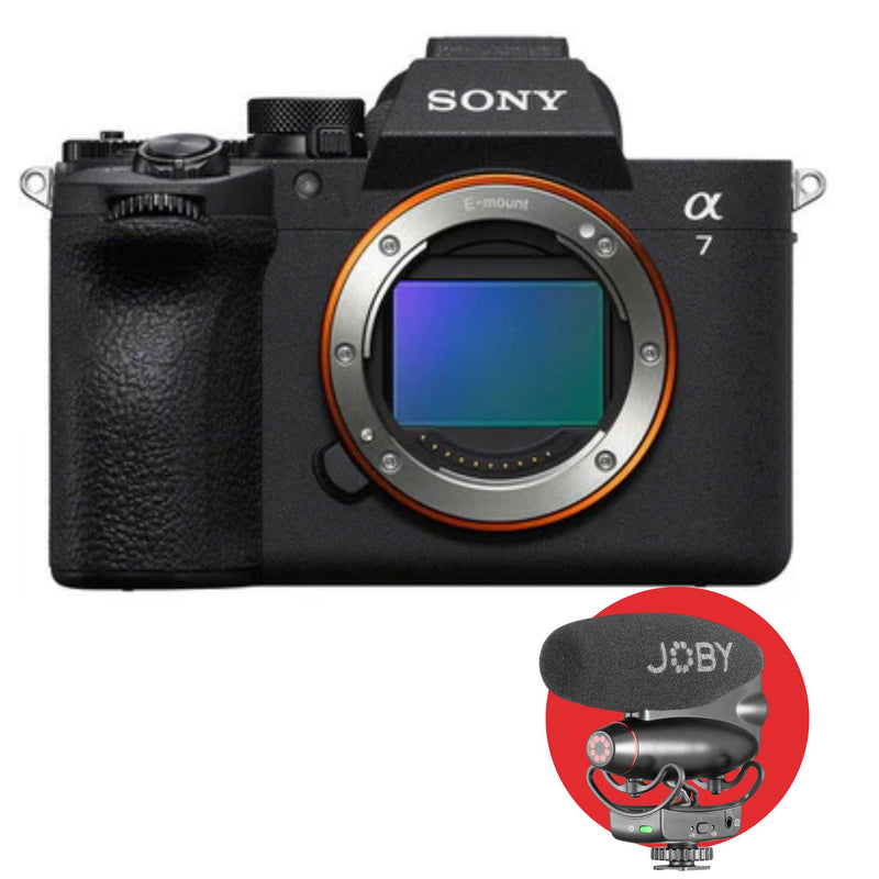 Black mirrorless camera body with E-mount and lens mount opening, front view