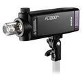 AD200Pro TTL flash with front reflector and adjustable mounting bracket