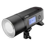 Godox AD600 Pro flash head with front reflector and LCD control panel, black