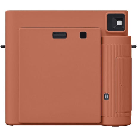 Terracotta orange Instax SQ1 instant camera back panel with strap holder and buttons