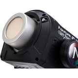 Close-up of the LS 600c Pro II LED lamp head with control dial