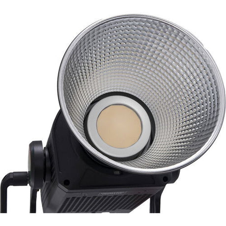 Reflector face of the Aputure LS 600c Pro II LED spotlight head