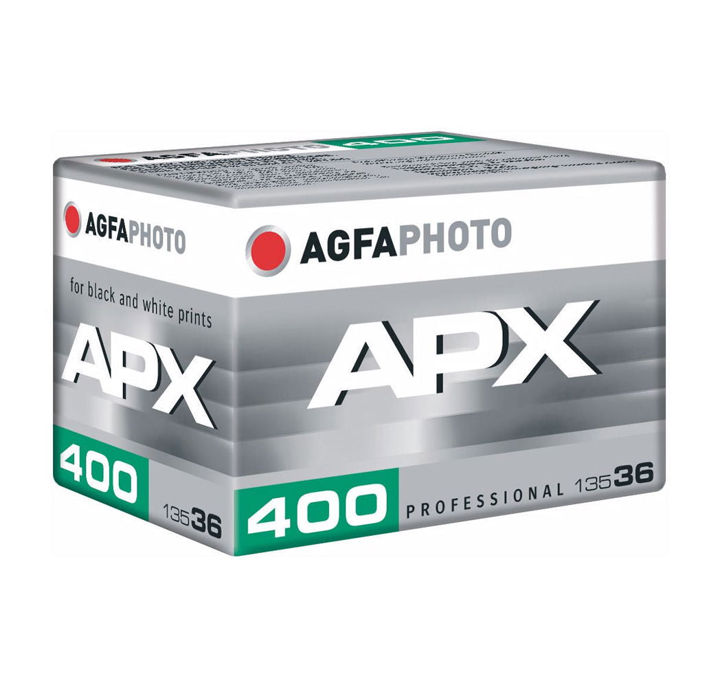 AgfaPhoto APX 400 black-and-white film roll, 135-36, ISO 400, professional box