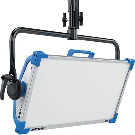 SkyPanel S-60C LED panel light with bar handle and protective frame