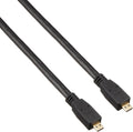 Cablu HDMI Micro-Micro negru, conectori aurii, conectare dreaptă