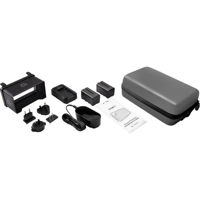 Kit accesorii Atomos pentru monitor de 5 inchi, husă gri, cablu și adaptoare