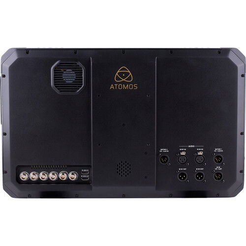 Atomos Sumo rear panel with ventilation grille and multiple input/output ports