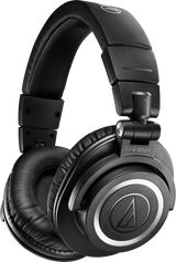 Black over-ear Bluetooth headphones with cushioned headband and padded ear cups