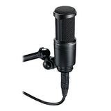 Microfon de studio XLR Audio-Technica AT2020 cu cablu, carcasă neagră