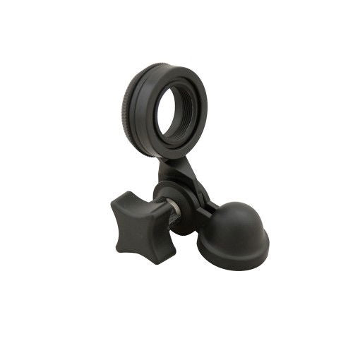 Black microphone shock mount with clamp and springy side grips