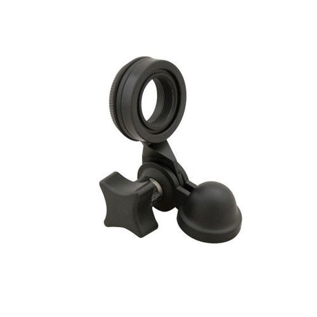 Black microphone shock mount with clamp and springy side grips