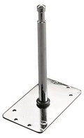 Placă metalică cu picior central și prindere pentru țeavă/spigot 16 mm