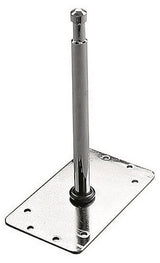 Placă metalică cu picior central și prindere pentru țeavă/spigot 16 mm